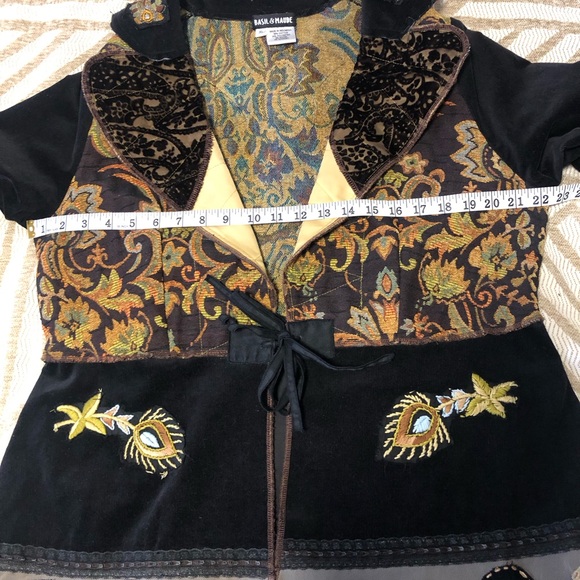 Basil & Maude Embroidered Velvety “Stevie Nicks” Jacket - Picture 7 of 16